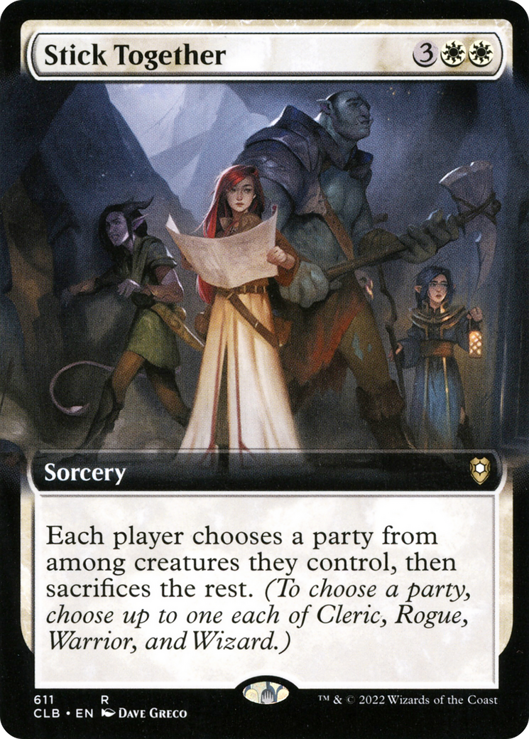 Stick Together (Extended Art) [Commander Legends: Battle for Baldur's Gate]-1
