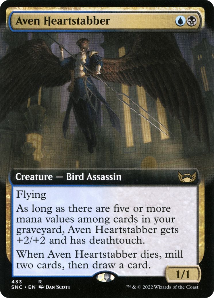 Aven Heartstabber (Extended Art) [Streets of New Capenna]-1