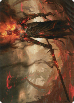 Ashen Reaper // Ashen Reaper (AMOM-046) - March of the Machine Art Series (Borderless) Foil-3