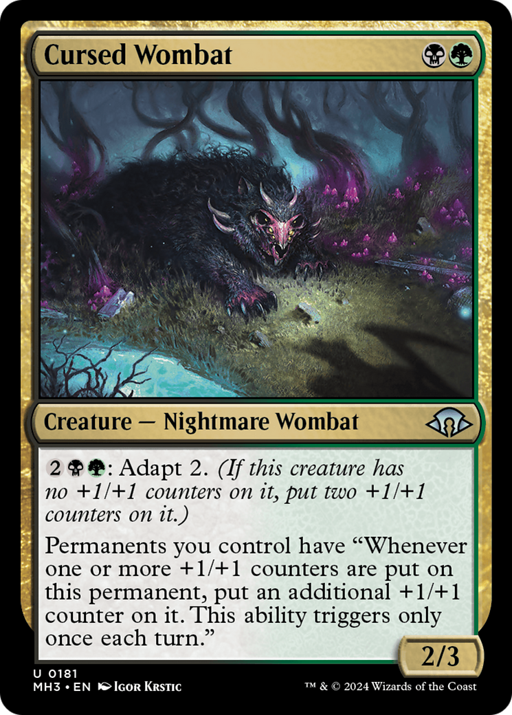 Cursed Wombat [Modern Horizons 3]-1
