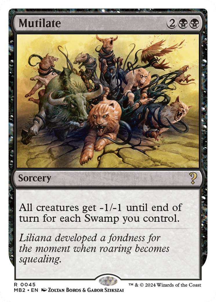 Mutilate (White Border) [Mystery Booster 2]-1