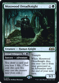 Mosswood Dreadknight // Dread Whispers [Wilds of Eldraine Prerelease Promos]-3