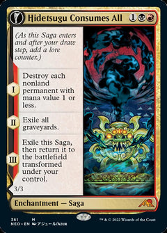 Hidetsugu Consumes All // Vessel of the All-Consuming (Showcase Soft Glow) [Kamigawa: Neon Dynasty]-1