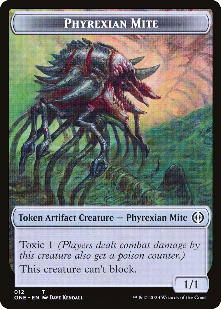 Phyrexian Mite (TONE-012) - Phyrexia: All Will Be One Tokens-1