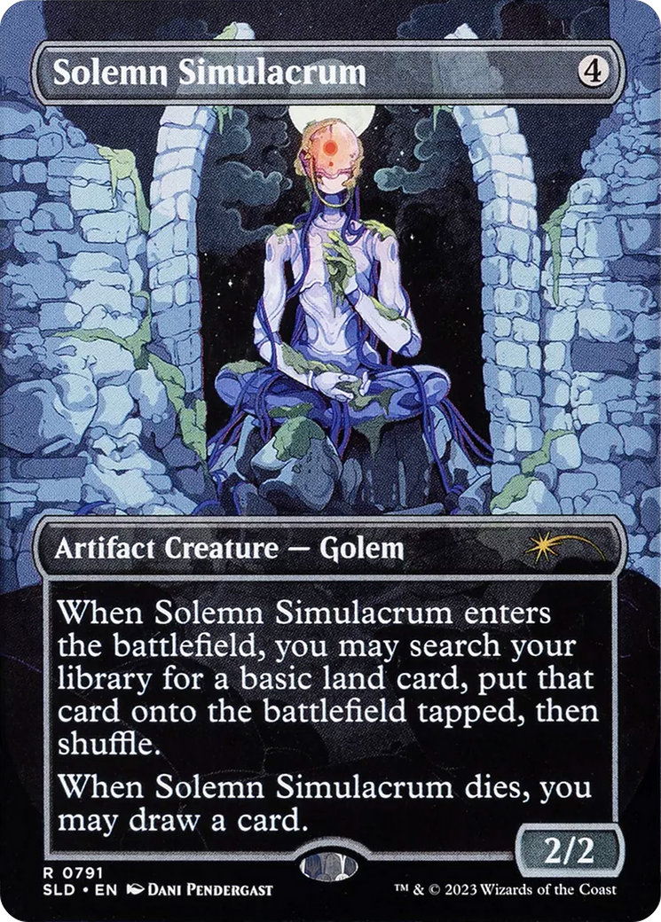Solemn Simulacrum (0791) (Borderless) [Secret Lair Drop Series]-1