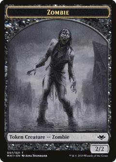 Angel (002) // Zombie (007) Double-Sided Token [Modern Horizons Tokens]-2