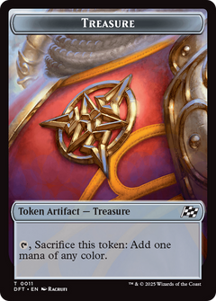 Treasure // Pilot Double-Sided Token [Aetherdrift Tokens]-1