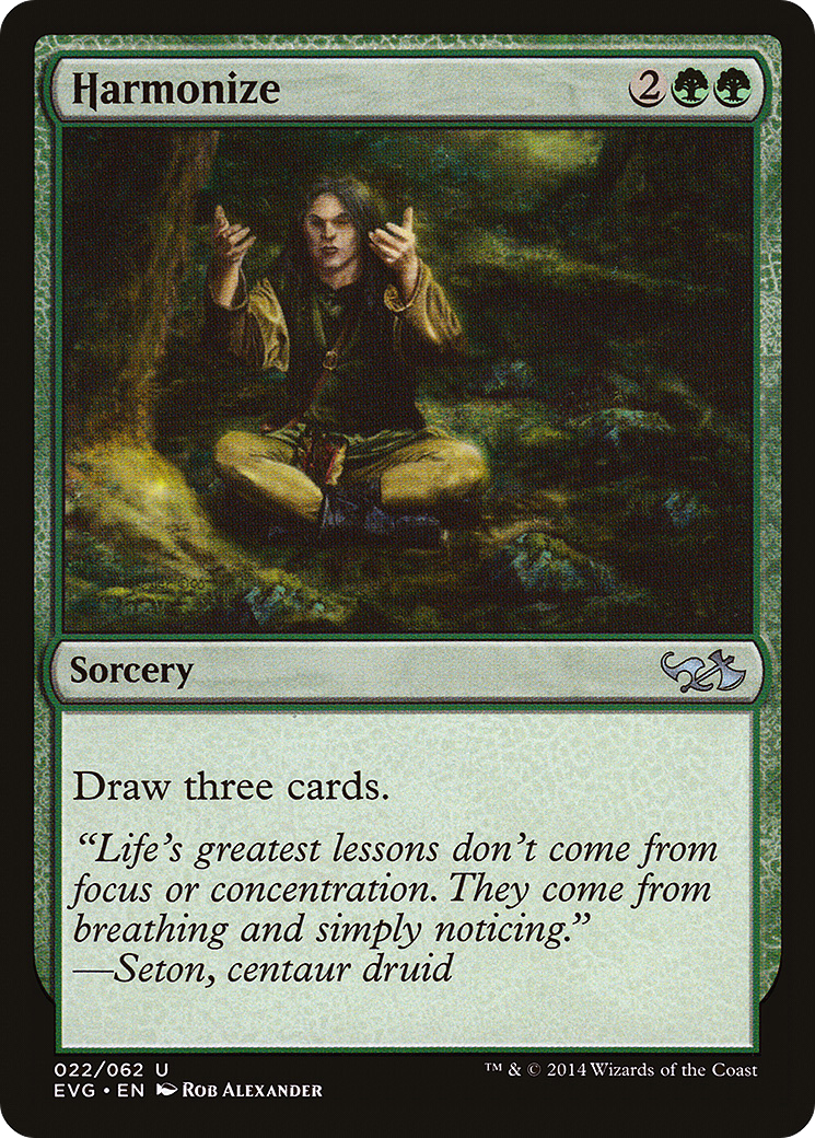 Harmonize (Elves vs. Goblins) [Duel Decks Anthology]-1