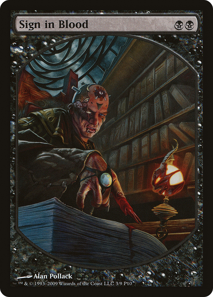 Sign in Blood [Magic Player Rewards 2010]-1