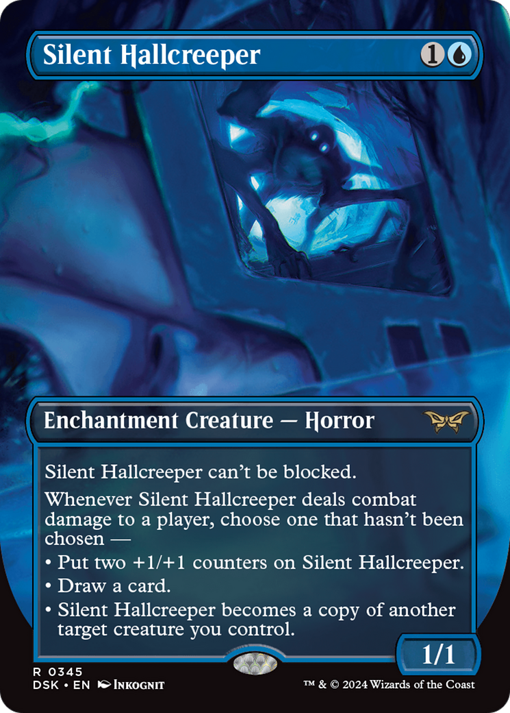 Silent Hallcreeper (Borderless) [Duskmourn: House of Horror]-1