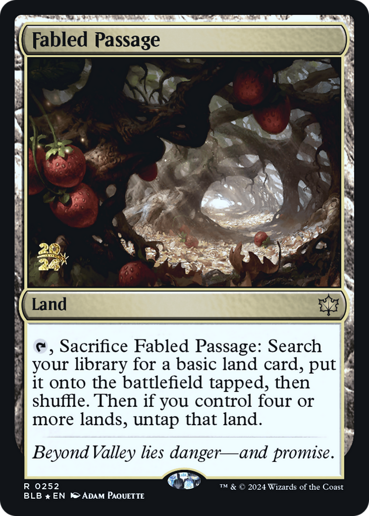 Fabled Passage [Bloomburrow Prerelease Promos]-1
