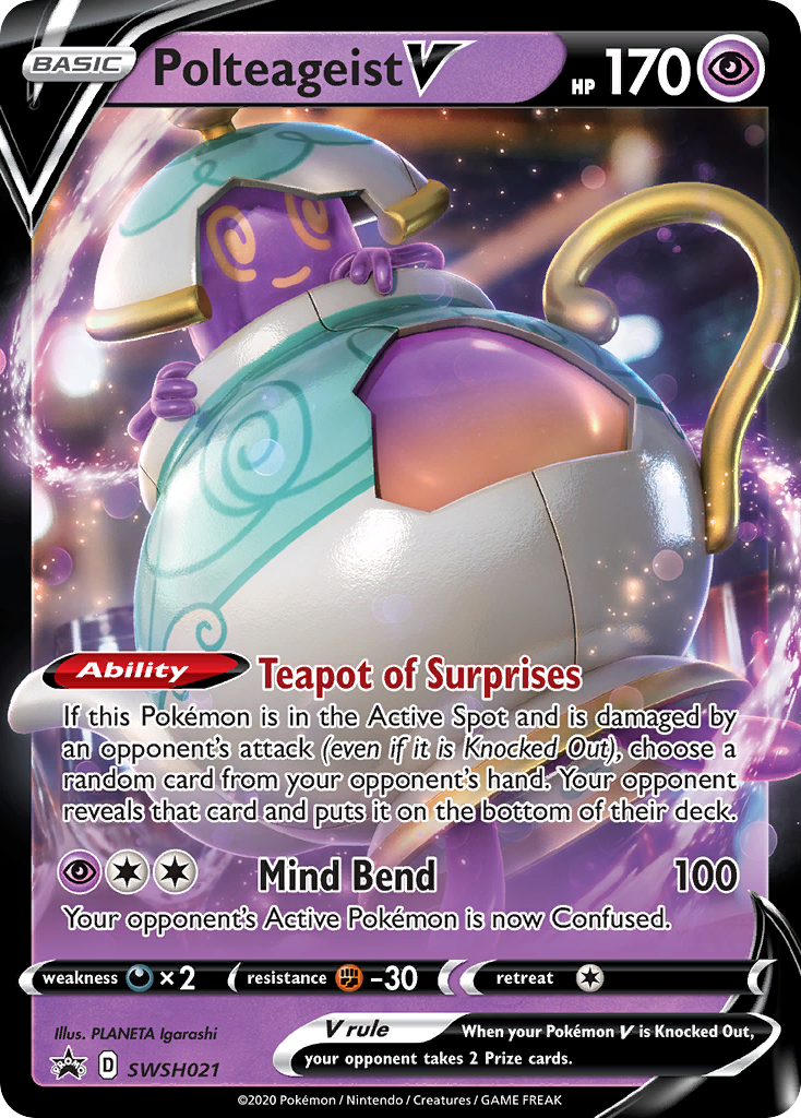 Polteageist V (SWSH021) (Jumbo Card) [Sword & Shield: Black Star Promos]-1
