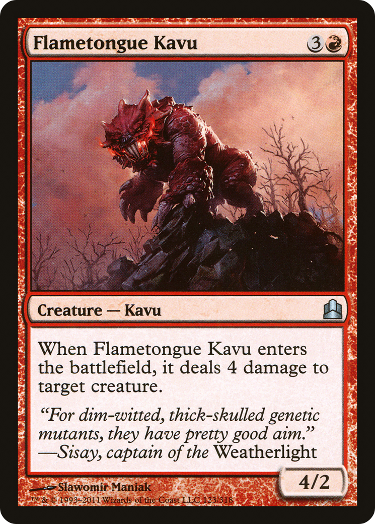 Flametongue Kavu [Commander 2011]-1