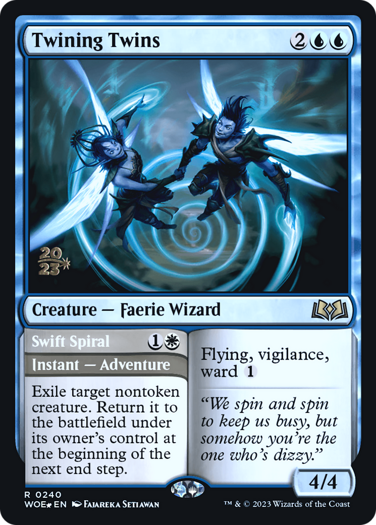 Twining Twins (PRE-240) - Wilds of Eldraine Promos Foil-1