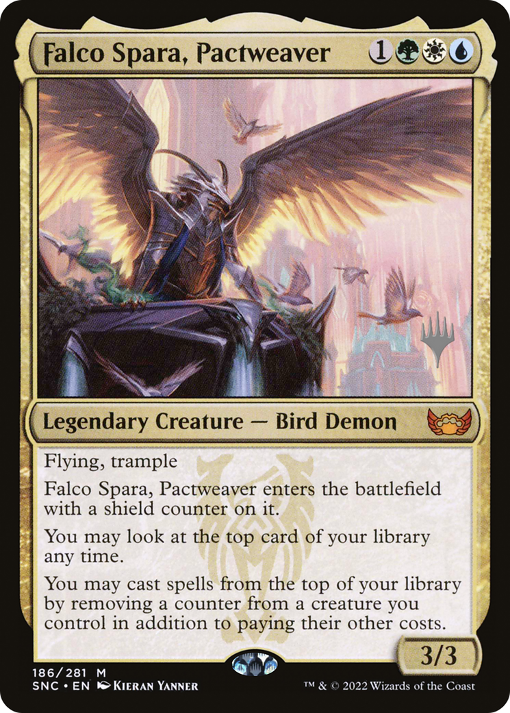 Falco Spara, Pactweaver (Promo Pack) [Streets of New Capenna Promos]-1