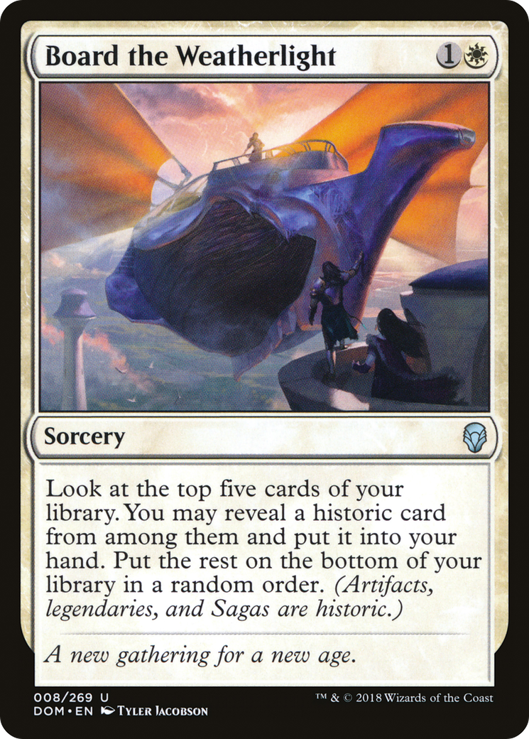 Board the Weatherlight [Dominaria]-1