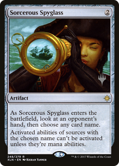 Sorcerous Spyglass (Promo Pack) [Ixalan Promos]-1