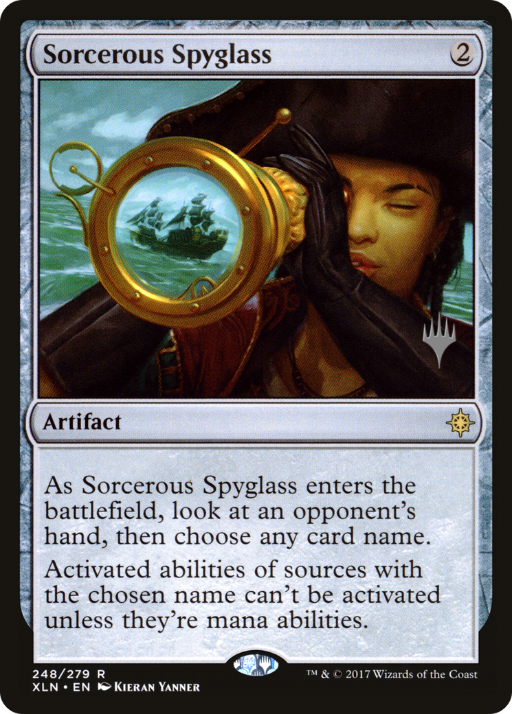 Sorcerous Spyglass (Promo Pack) [Ixalan Promos]-1