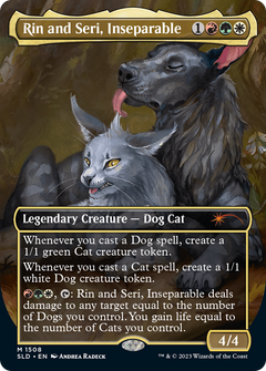 Rin and Seri, Inseparable (Display Commander) // Rin and Seri, Inseparable [Secret Lair Commander Deck: Raining Cats and Dogs]-1