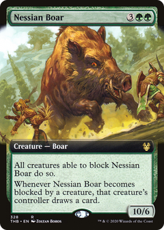 Nessian Boar (Extended Art) [Theros Beyond Death]-1
