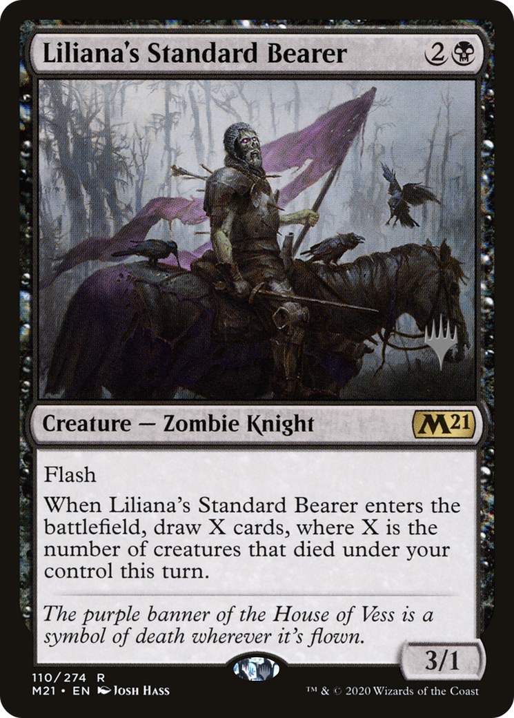Liliana's Standard Bearer (Promo Pack) [Core Set 2021 Promos]-1