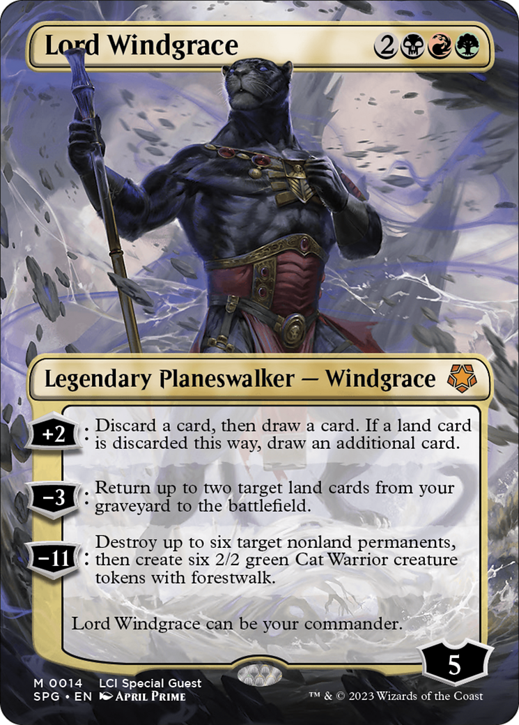 Lord Windgrace (Borderless) [The Lost Caverns of Ixalan Special Guests]-1