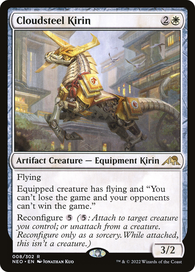 Cloudsteel Kirin [Kamigawa: Neon Dynasty]-1