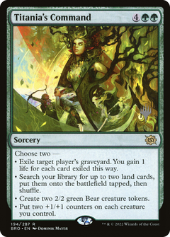Titania's Command (Promo Pack) [The Brothers' War Promos]-1