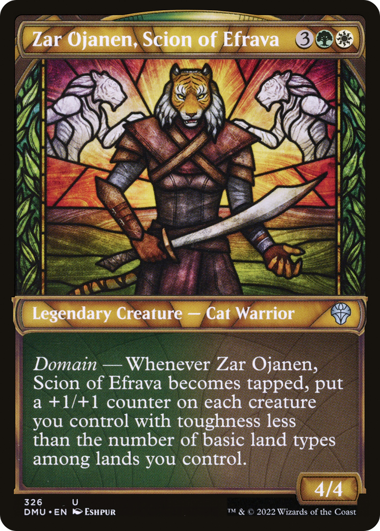 Zar Ojanen, Scion of Efrava (Showcase) (DMU-326) - Dominaria United: (Showcase) Foil-1