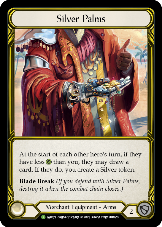 Silver Palms (Golden) [FAB077] (Promo)  Cold Foil-1
