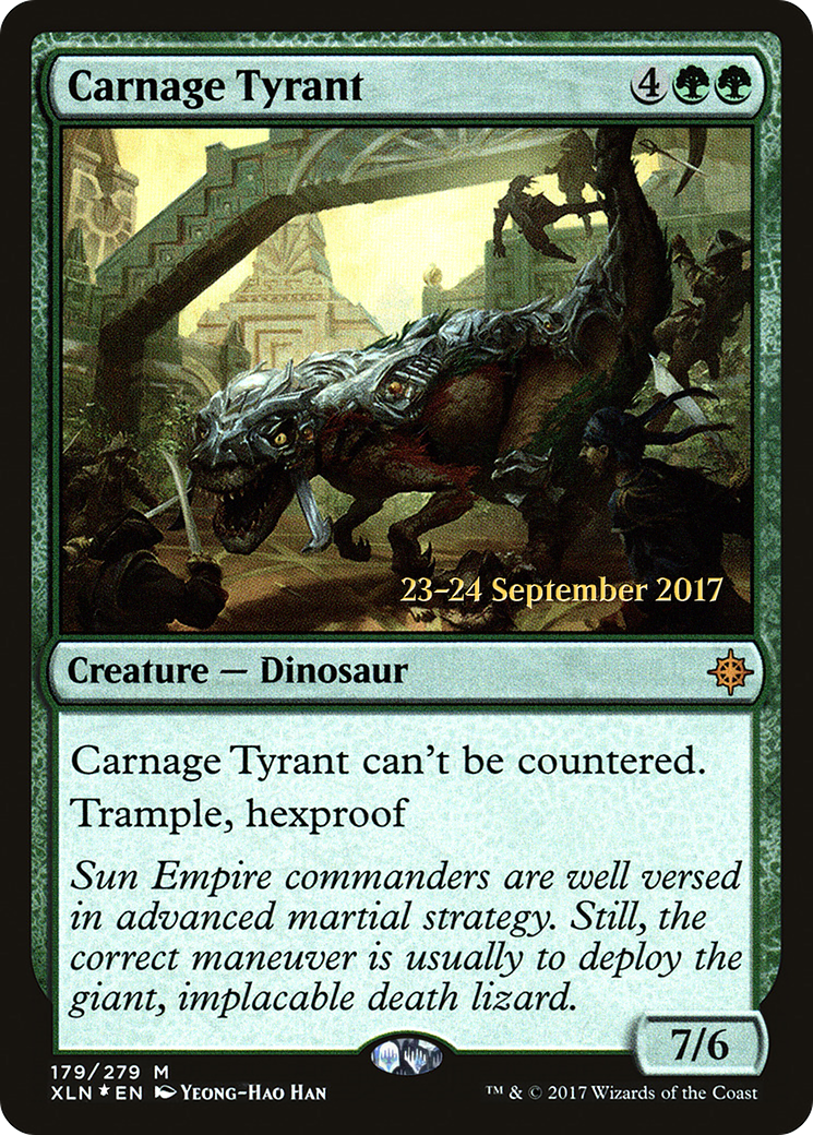 Carnage Tyrant [Ixalan Prerelease Promos]-1
