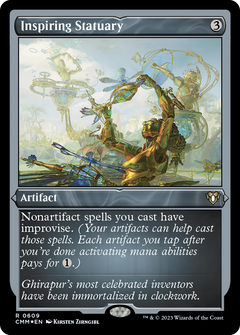 Inspiring Statuary (Foil Etched) [Commander Masters]-1