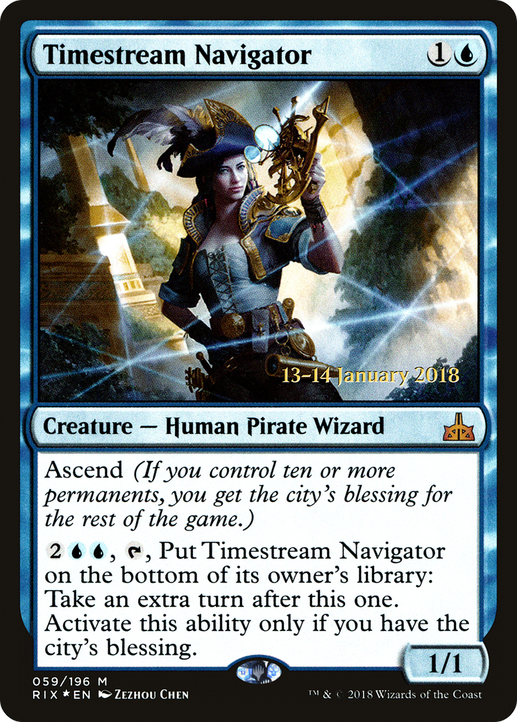 Timestream Navigator [Rivals of Ixalan Prerelease Promos]-1