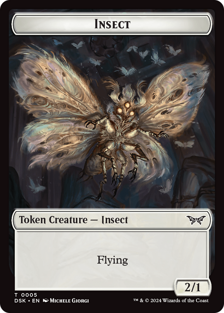 Insect (0005) Token [Duskmourn: House of Horror Tokens]-1