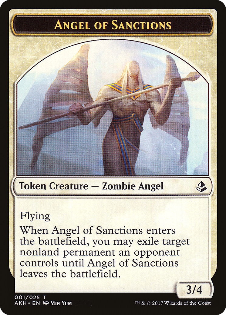 Angel of Sanctions Token [Amonkhet Tokens]-1