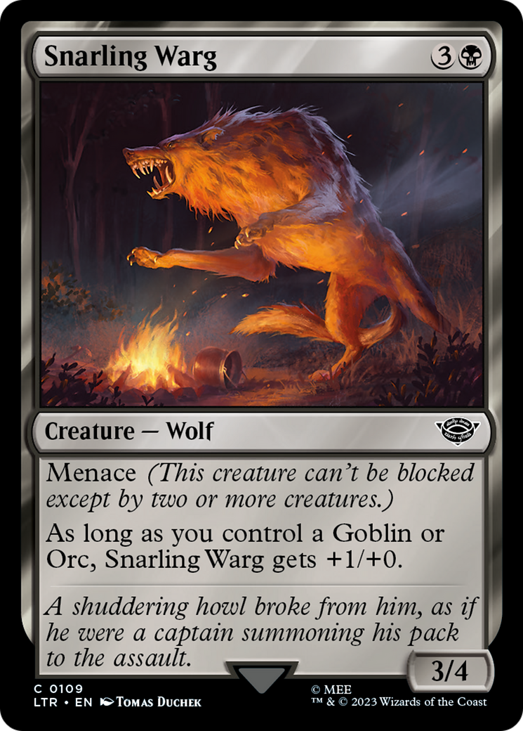 Snarling Warg [The Lord of the Rings: Tales of Middle-Earth]-1
