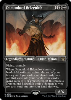 Demonlord Belzenlok (CMM-510) - Commander Masters Etched Foil-1