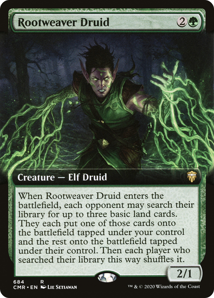 Rootweaver Druid (Extended Art) [Commander Legends]-1