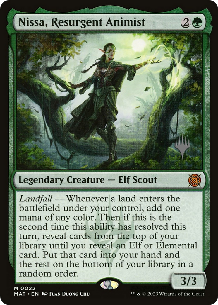 Nissa, Resurgent Animist (Promo Pack) [Murders at Karlov Manor Promos]-1