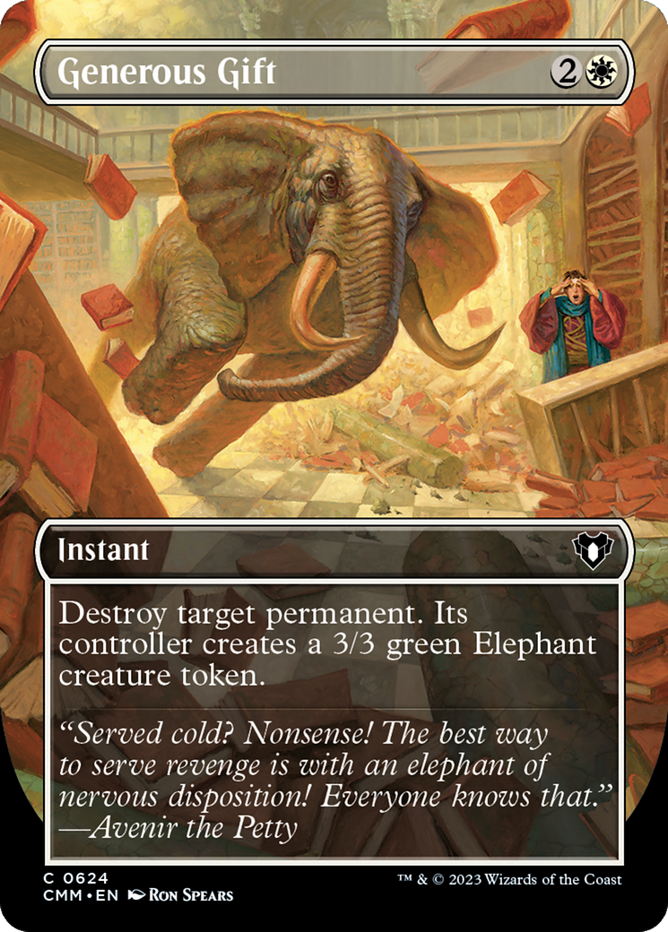 Generous Gift (Borderless Alternate Art) [Commander Masters]-1
