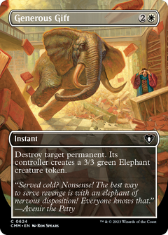 Generous Gift (Borderless Alternate Art) [Commander Masters]-1