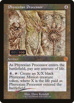Phyrexian Processor (Retro Schematic) (Serialized) [The Brothers' War Retro Artifacts]-1