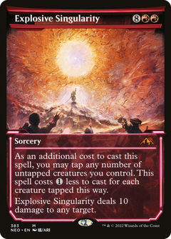 Explosive Singularity (Showcase) (NEO-383) - Kamigawa: Neon Dynasty: (Showcase) Foil-1