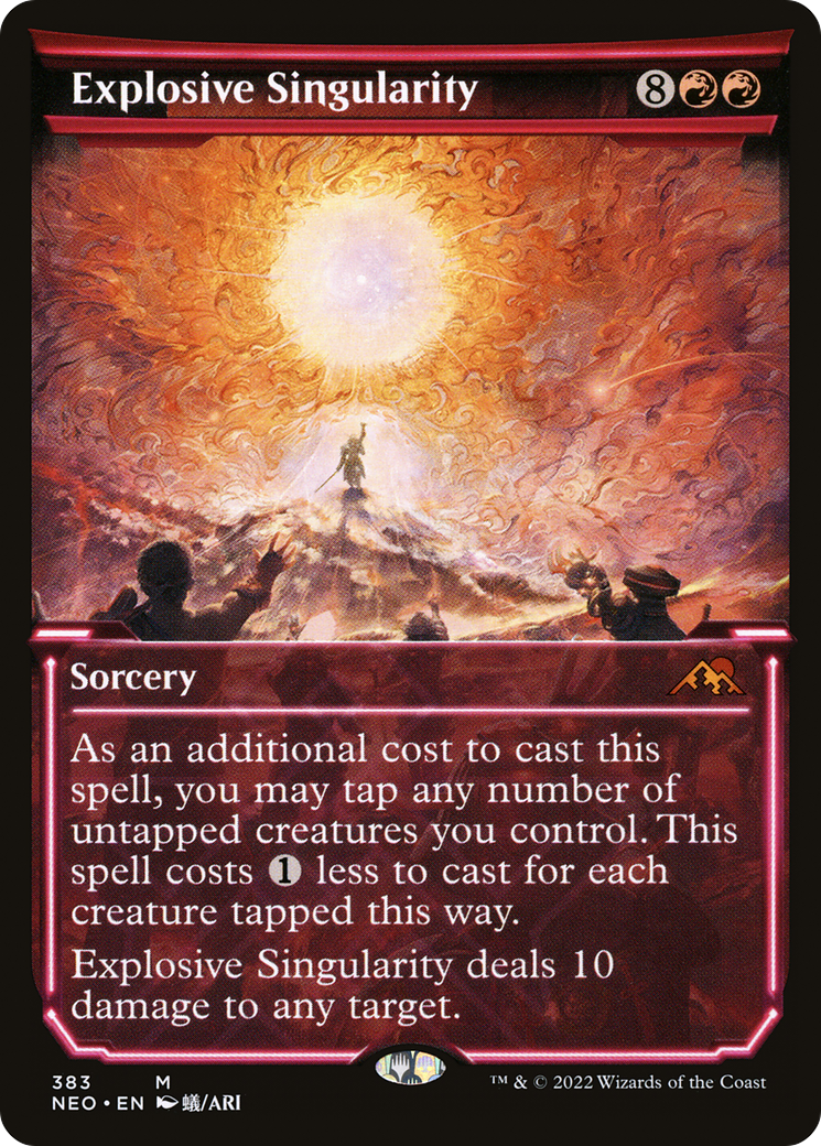Explosive Singularity (Showcase) (NEO-383) - Kamigawa: Neon Dynasty: (Showcase)-1