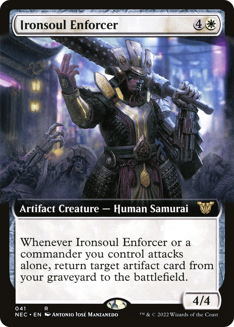 Ironsoul Enforcer (Extended Art) [Kamigawa: Neon Dynasty Commander]-1