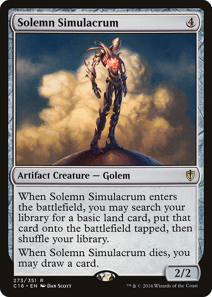 Solemn Simulacrum [Commander 2016]-1