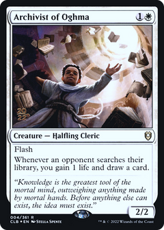 Archivist of Oghma [Commander Legends: Battle for Baldur's Gate Prerelease Promos]-1