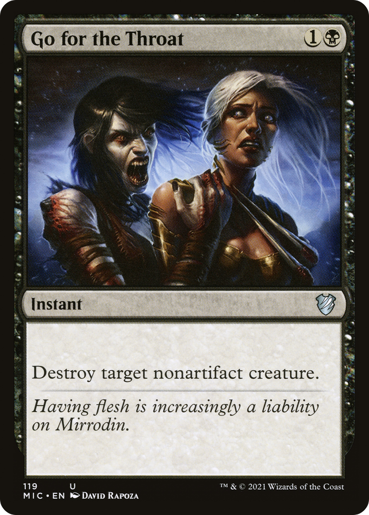 Go for the Throat [Innistrad: Midnight Hunt Commander]-1