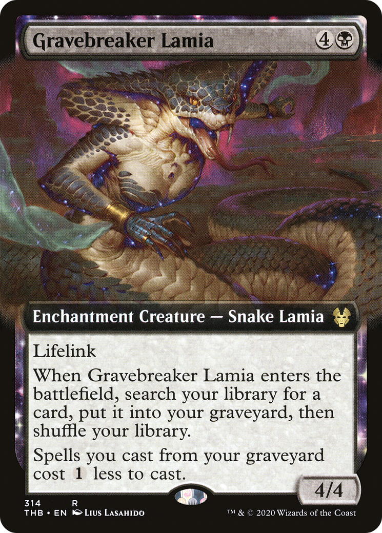 Gravebreaker Lamia (Extended Art) [Theros Beyond Death]-1