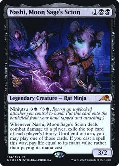 Nashi, Moon Sage's Scion [Kamigawa: Neon Dynasty Prerelease Promos]-1